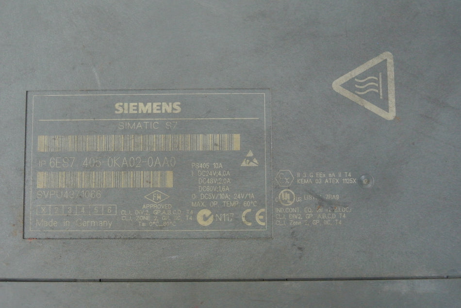 Siemens 6ES7405-0KA02-0AA0 PS405 Power Supply - Rockss Automation