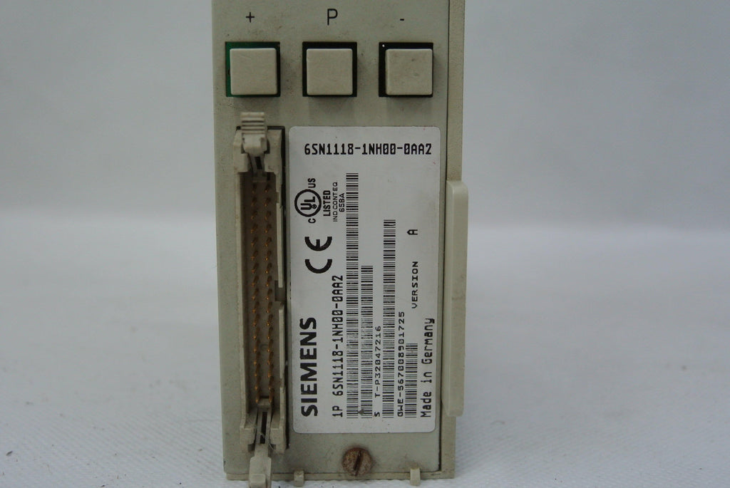 SIEMENS 6SN1118-1NH00-0AA2 Control Unit Version A - Rockss Automation