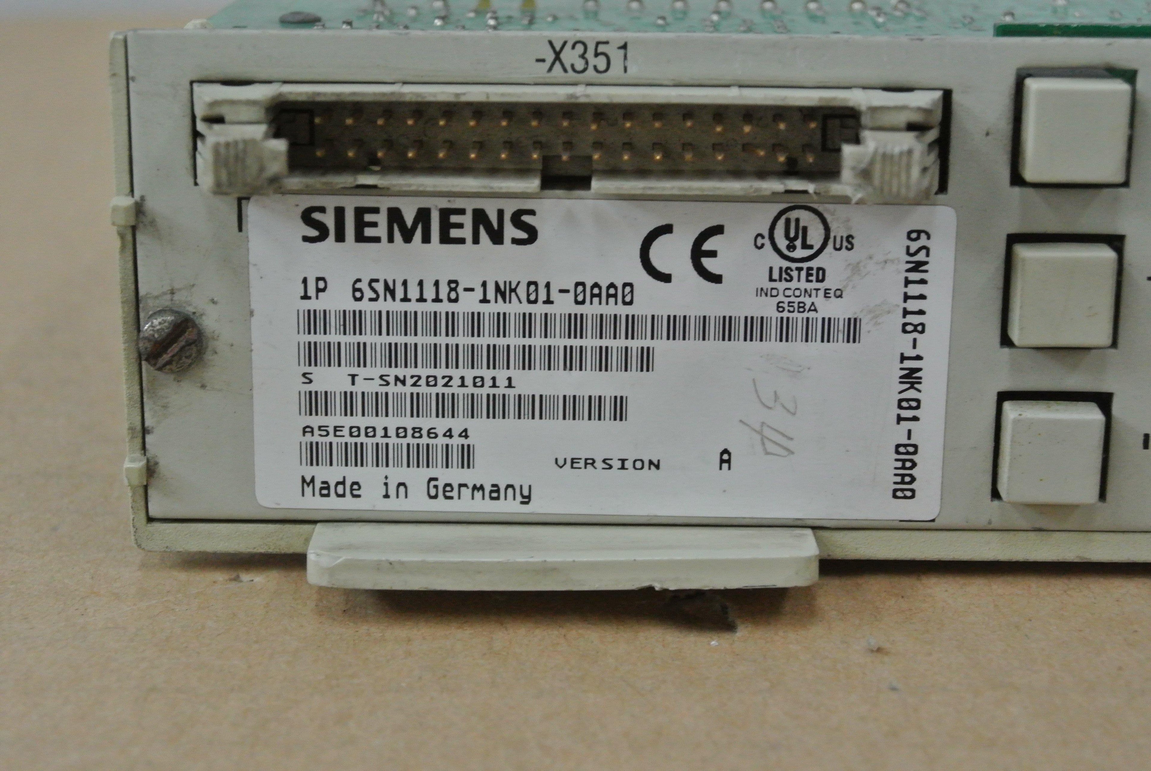 SIEMENS 6SN1118-1NK01-0AA0 Control Module - Rockss Automation