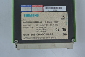 Siemens 6AR1306-0HA00-0AA1 Power Supply Module - Rockss Automation