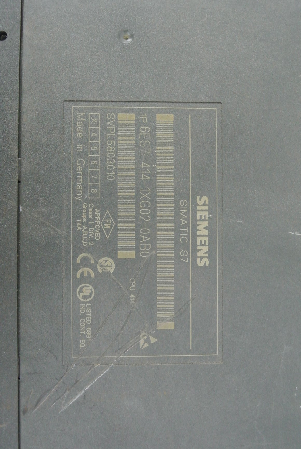 Siemens 6ES7414-1XG02-0AB0 CPU 414-1 Processor Module - Rockss Automation