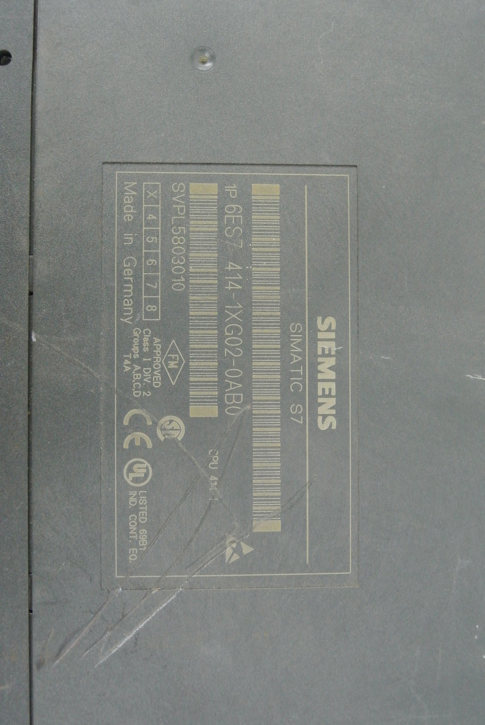 Siemens 6ES7414-1XG02-0AB0 CPU 414-1 Processor Module - Rockss Automation