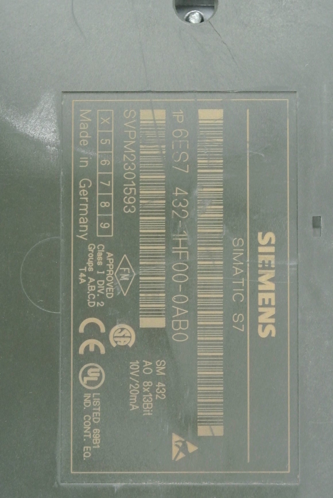 Siemens 6ES7432-1HF00-0AB0 Analog Current/Volt Output Module - Rockss Automation