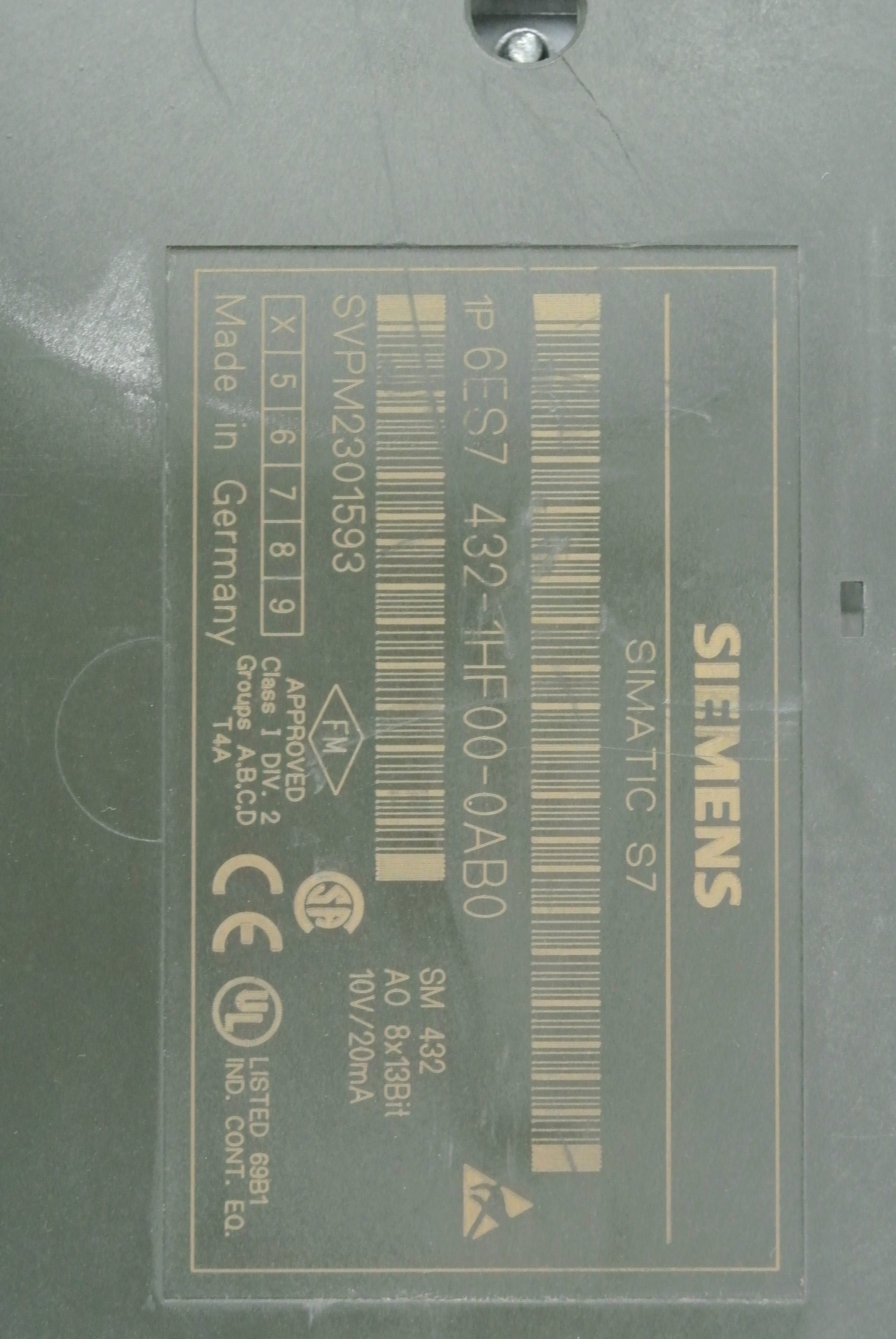 Siemens 6ES7432-1HF00-0AB0 Analog Current/Volt Output Module - Rockss Automation
