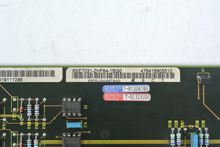 Used Siemens Inverter Interface Board 6SE7031-2HF84-1BG0 Normalizing Module 6SE7032-6EG84-1BH0 - Rockss Automation
