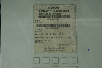 Siemens 6SE7024-7TD61 Simovert VC Inverter - Rockss Automation