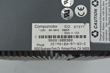 Parker ZETA6104-57-83-E Servo Drive 120V 50/60Hz - Rockss Automation