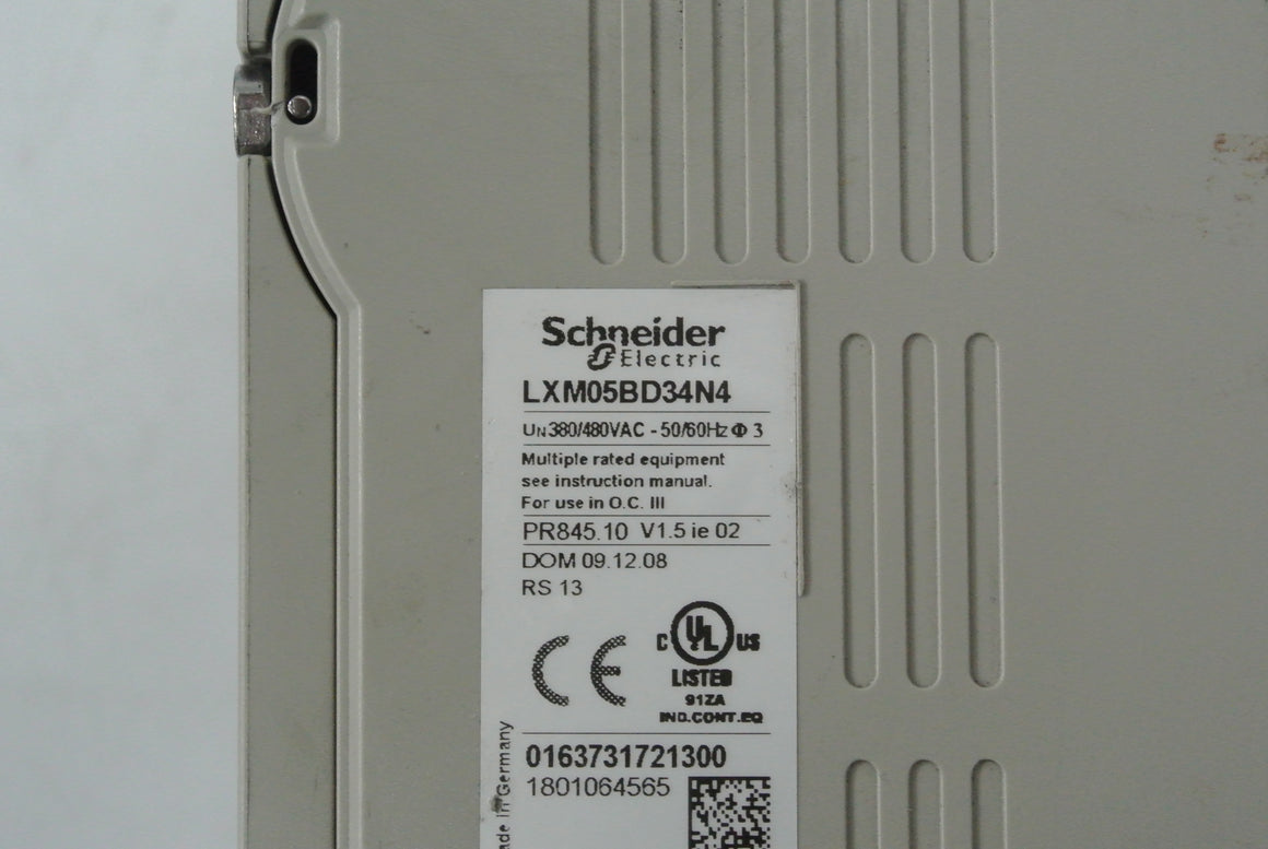 Schneider LXM05BD34N4 Servo Drive Inverter 380/480VAC 50/60Hz - Rockss Automation