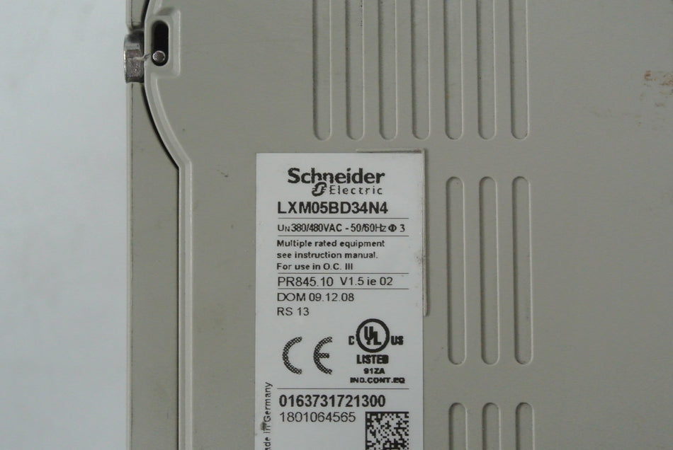 Schneider LXM05BD34N4 Servo Drive Inverter 380/480VAC 50/60Hz - Rockss Automation