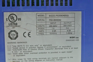 NSK M-EDC-PS3090AB502 Servo Drive Series PS3-06X0042 - Rockss Automation