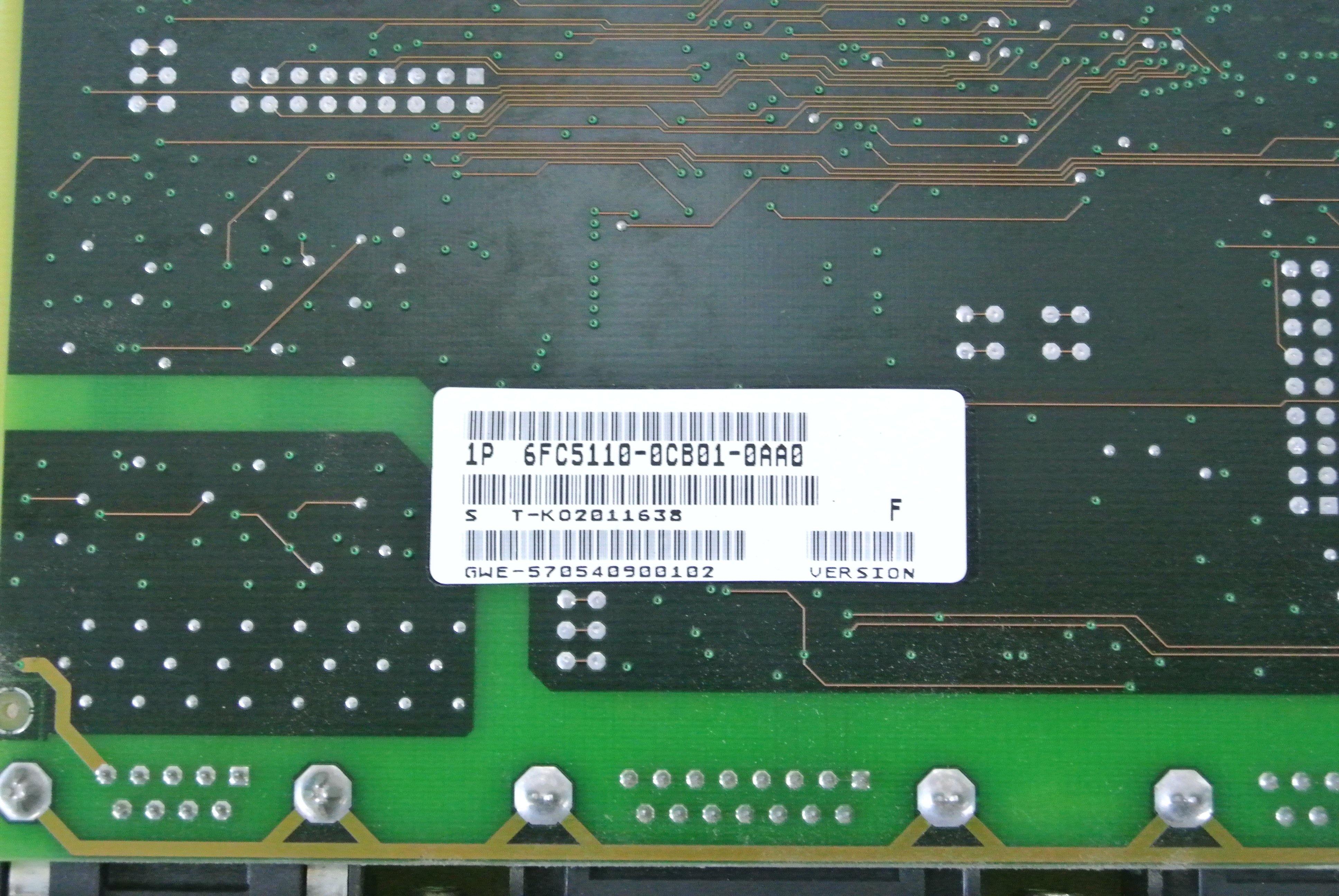 SIEMENS 6FC5110-0CB01-0AA0 CPU Board Version F - Rockss Automation