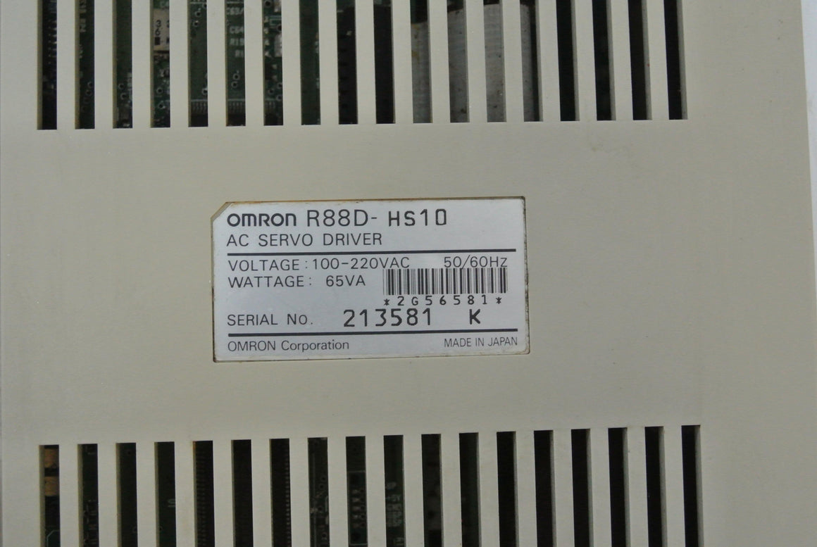 Omron R88D-HS10 AC Servo Driver Input 100-220VAC - Rockss Automation