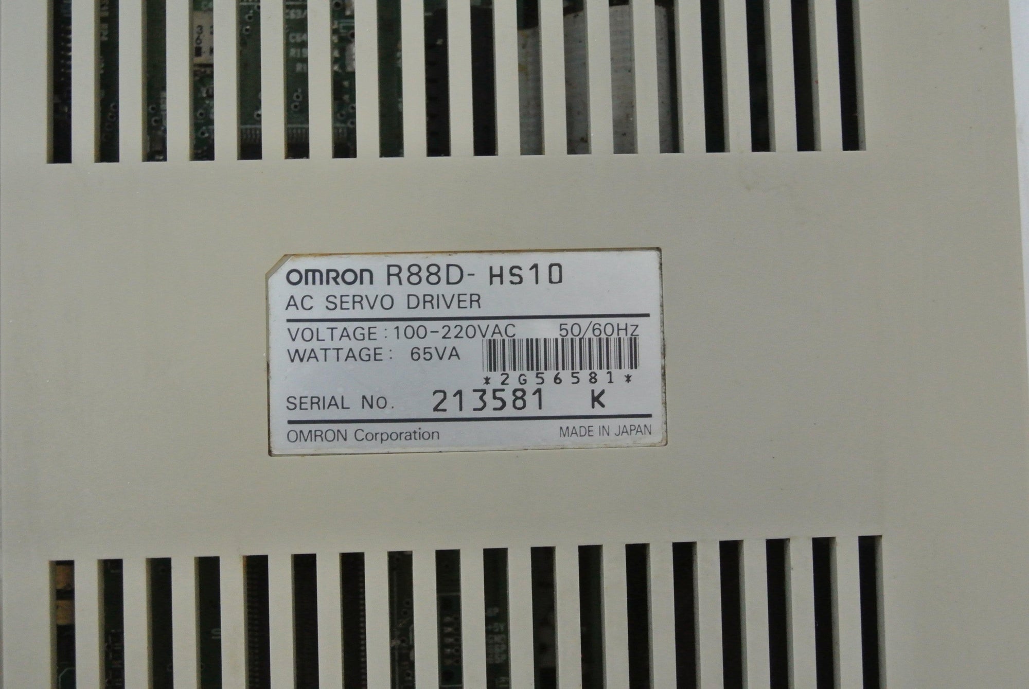 Omron R88D-HS10 AC Servo Driver Input 100-220VAC - Rockss Automation