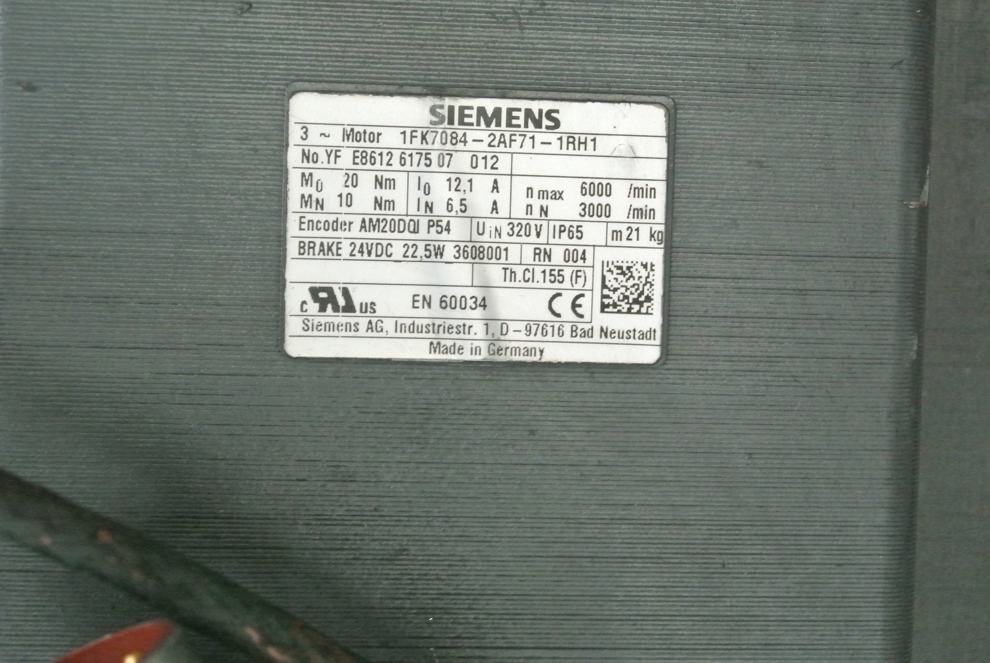 Siemens 1FK7084-2AF71-1RH1 Servo Motor - Rockss Automation