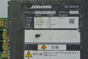 Panasonic MUDB045A1R02 AC Servo Drive 400W - Rockss Automation