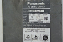 將圖片載入圖庫檢視器 Panasonic MSDA043A1A AC Servo Drive Input 200-230V - Rockss Automation