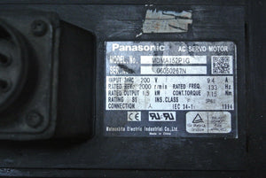 Panasonic MDMA152P1G AC Servo Motor Input 200V 1.5kW - Rockss Automation