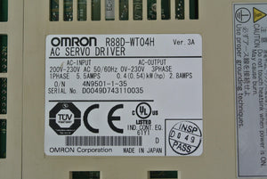 Omron R88D-WT04H-AMS-16Y AC Servo Driver Input 200-230V - Rockss Automation
