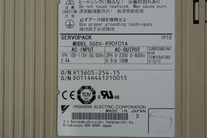 YASKAWA SGDV-R90F01A AC Servo Drive Input AC100-115V - Rockss Automation