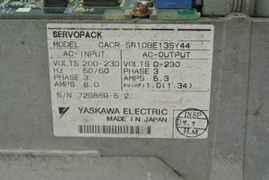 YASKAWA CACR-SR1BEY44 Inverter Input 200-230V