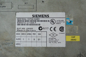 Siemens 6ES7634-1DF02-0AE3 Touch Screen - Rockss Automation