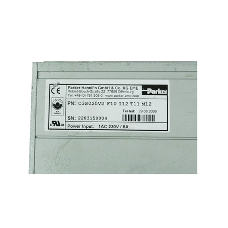 PARKER Servo Driver C3S025V2F10 I12 T11 M12 Used In Good Condition - Rockss Automation