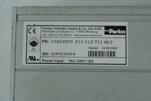 Parker C3S025V2F10I12T11M12 Servo Drive Input 1AC 230V/6A - Rockss Automation