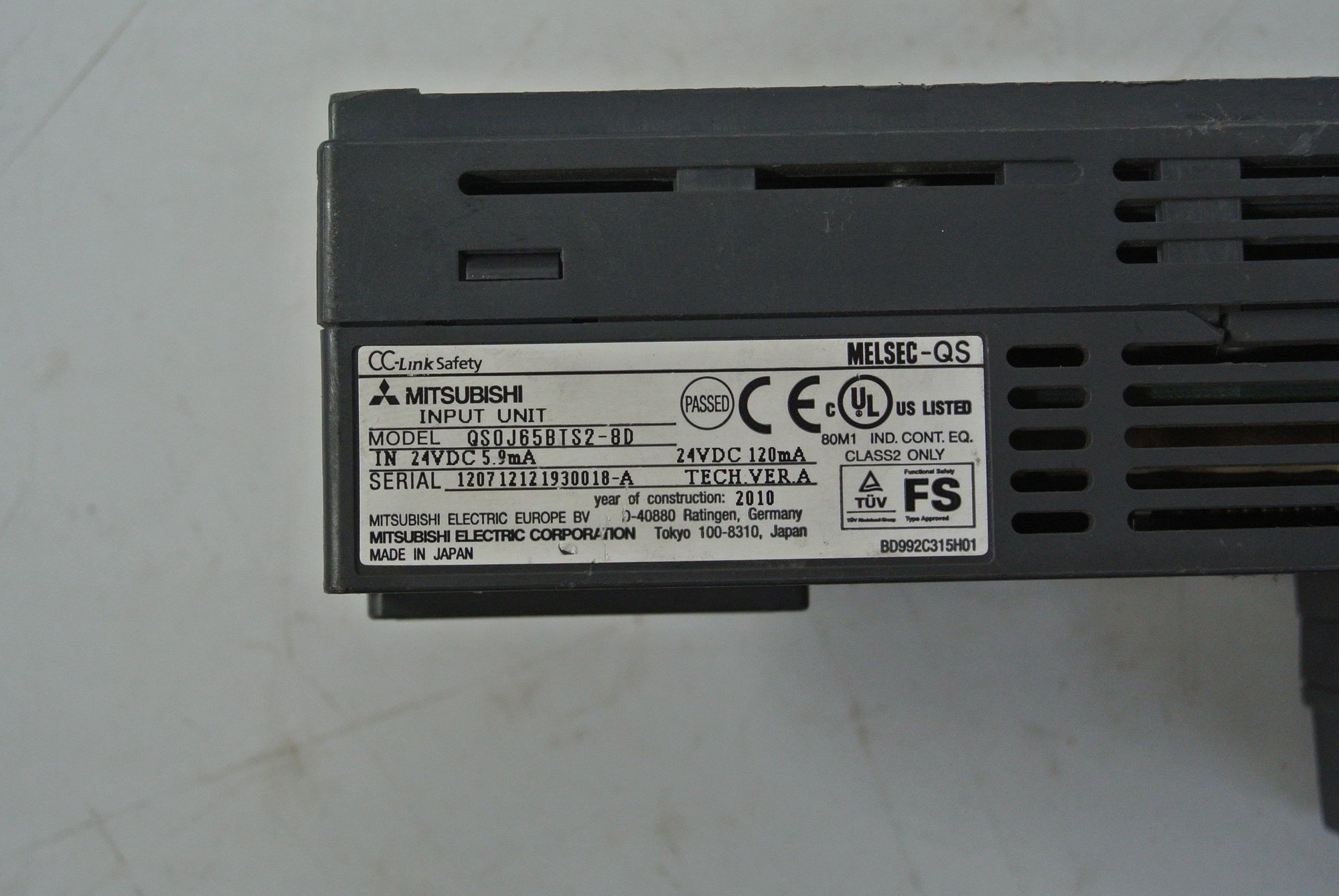 Mitsubishi QS0J65BTS2-8D PLC Input Unit 24VDC - Rockss Automation