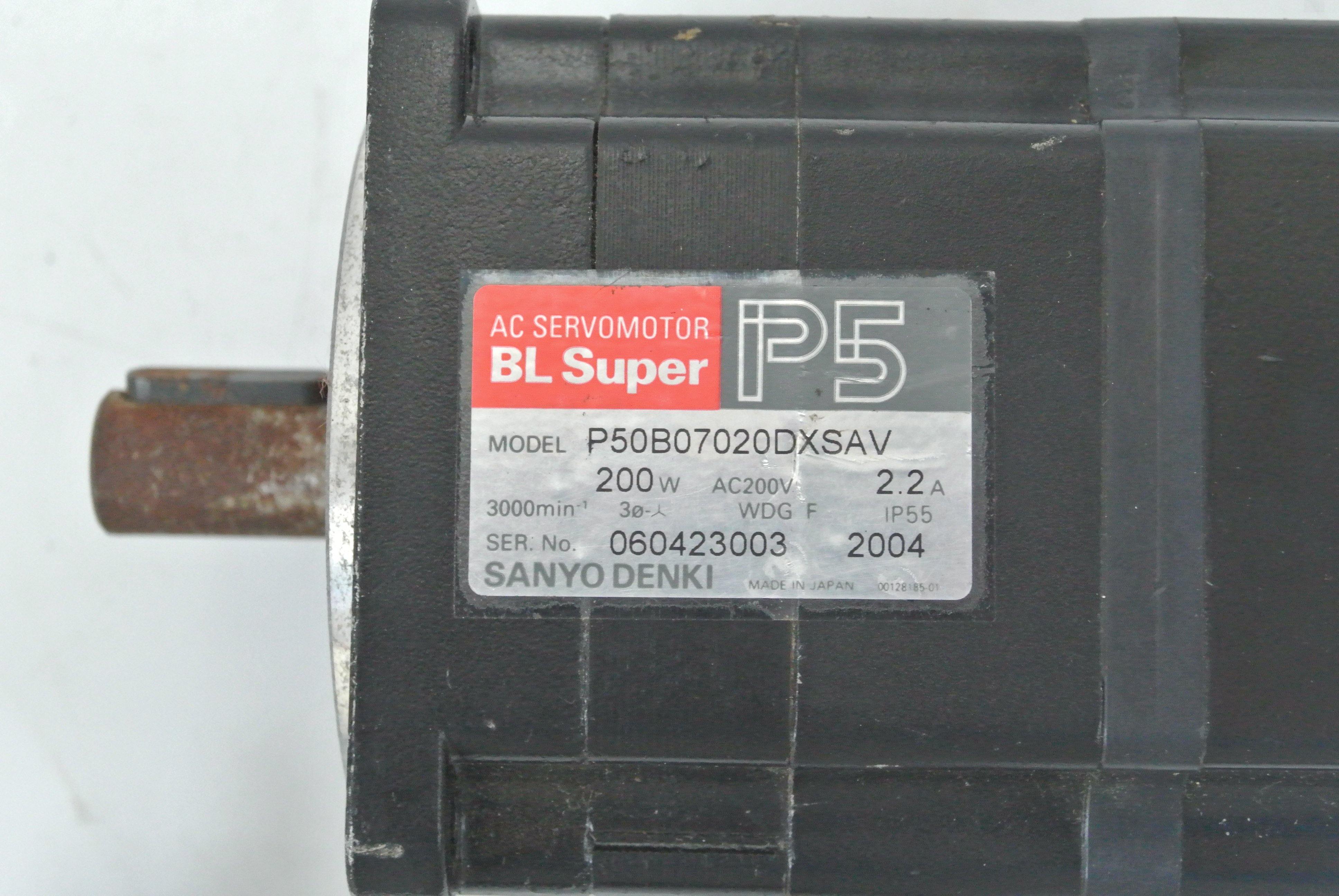 SANYO Denki P50B07020DXSAV AC Servo Motor 200W - Rockss Automation
