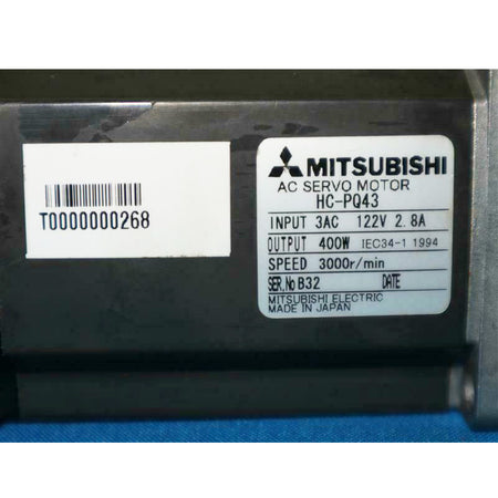 Mitsubishi HC-PQ43 Servo Motor - Rockss Automation