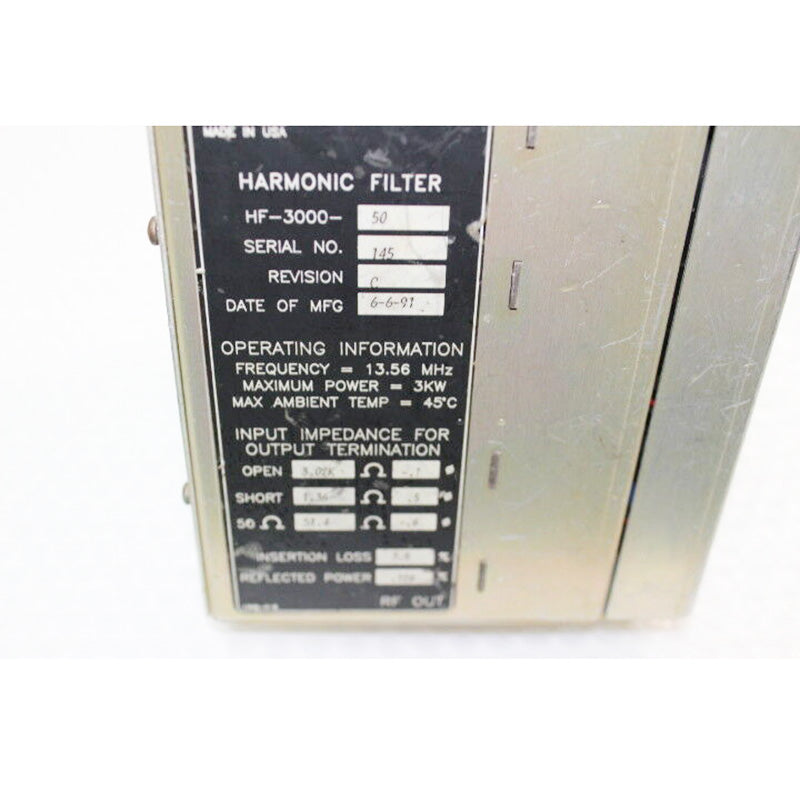 EIN HF-3000-50半導體濾波器