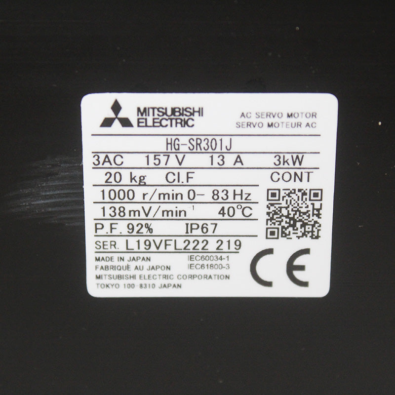 Mitsubishi HG-SR301J Servo Motor