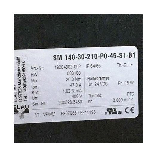 New Original Schneider Electric ELAU Servo Motor SM 140-30-210-P0-45-S1-B1 - Rockss Automation