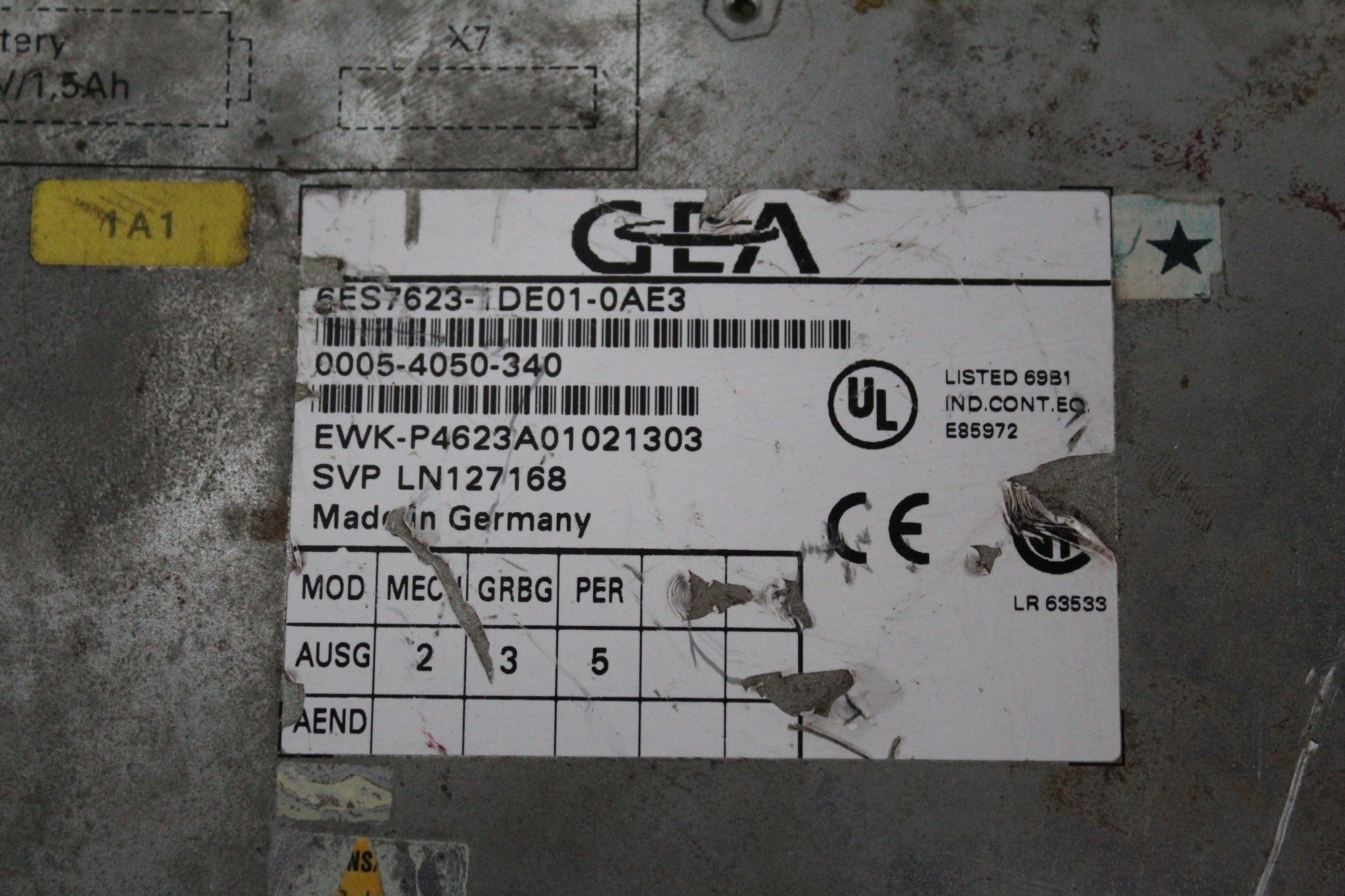 Used Siemens SIMATIC C7-623/P Compact Unit with Integrated Components / Touch Panel 6ES7623-1DE01-0AE3 GEA 6ES7 623-1DE01-0AE3 - Rockss Automation