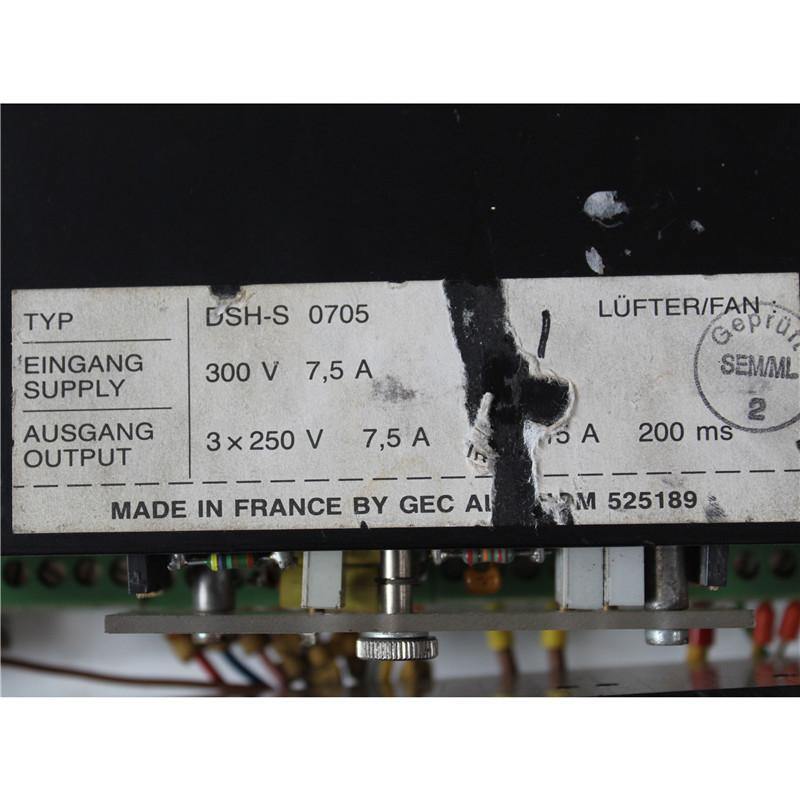 ALSTHOM/ABB DSH-S 0705 7.5A 300V Servo Drive - Rockss Automation