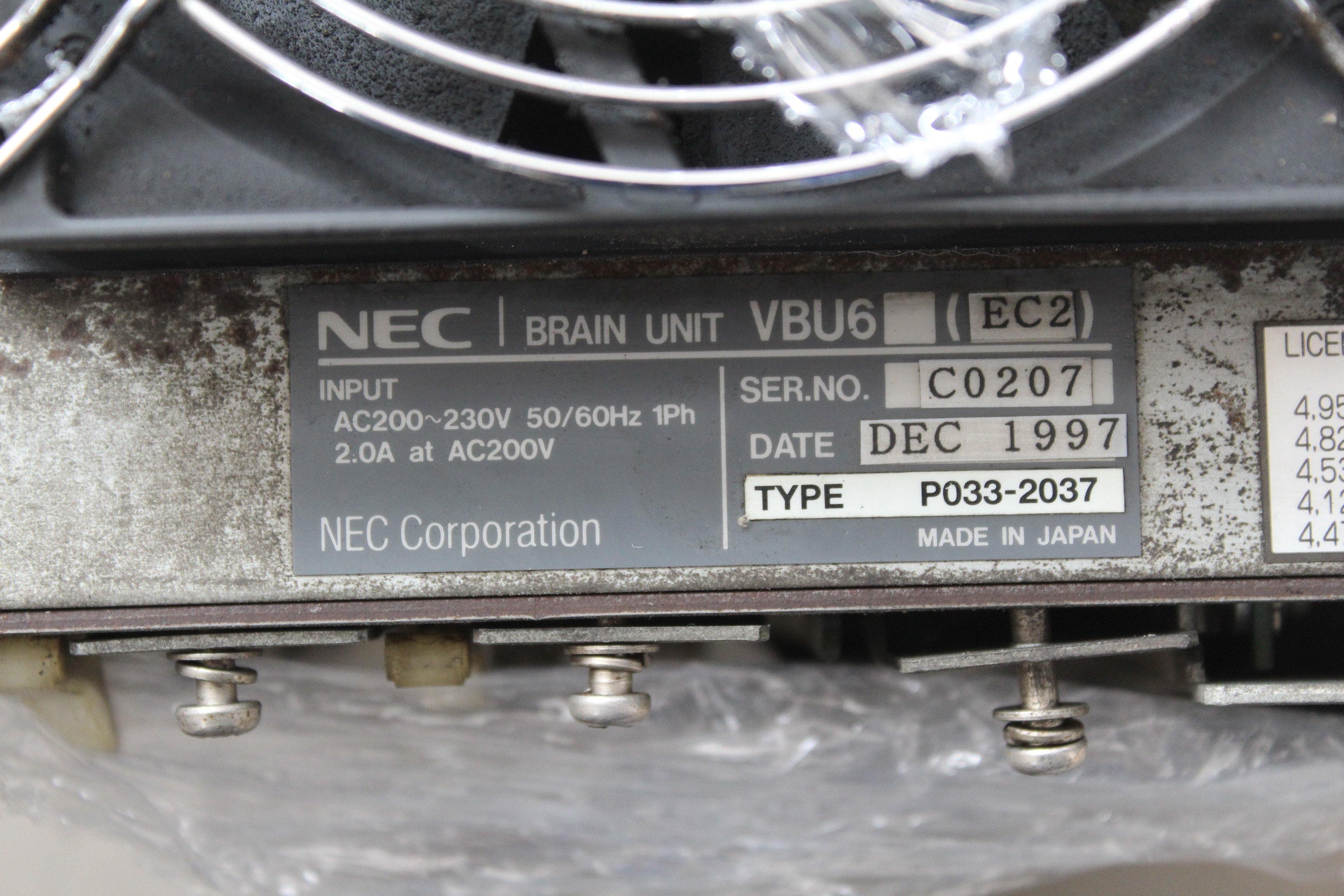 Used NEC Frame VBU6EC2 P033-2037 - Rockss Automation
