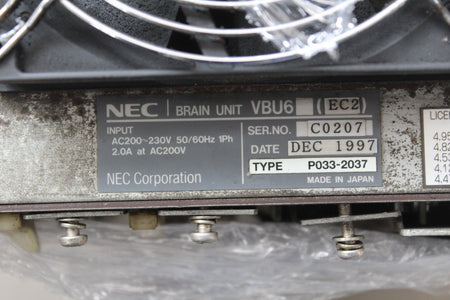 Used NEC Frame VBU6EC2 P033-2037 - Rockss Automation