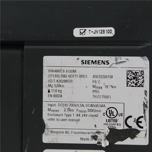 Siemens 6SL3562-6DF71-0RG1 Servo Motor A5E03326159 - Rockss Automation