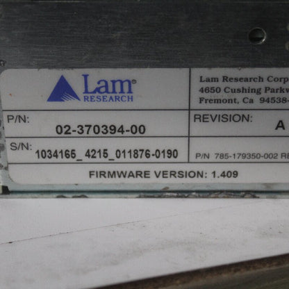 LAM 02-370394-00 Controller