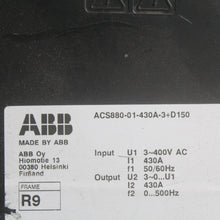 Load image into Gallery viewer, ABB ACS880-01-430A-3+D150 Inverter