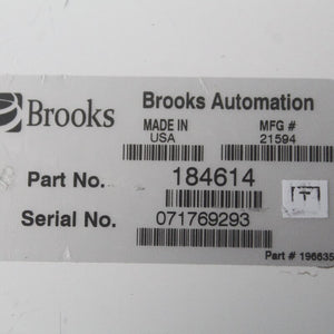 BROOKS 184614 Robot Controller