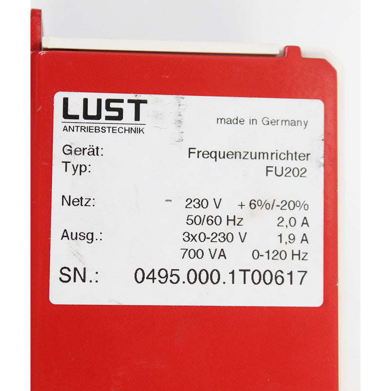 LUST FU202 FU 200 變頻器