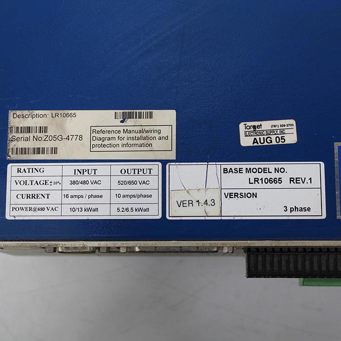 Kollmorgen LR10665 REV.1 INPUT 380/480 VAC Servo Drive - Rockss Automation