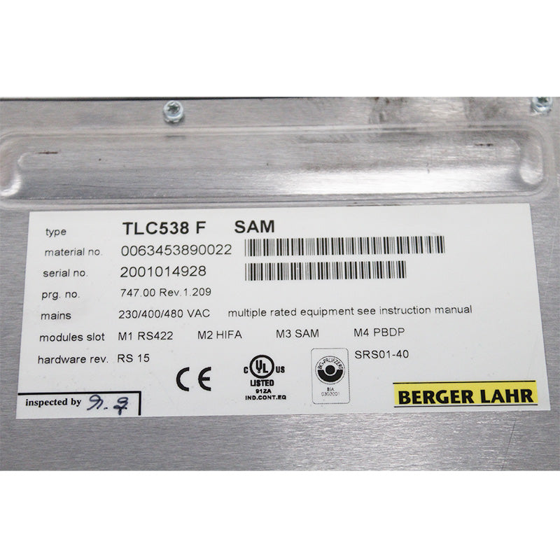 BERGER LAHR TLC538F SAM Servo Drive