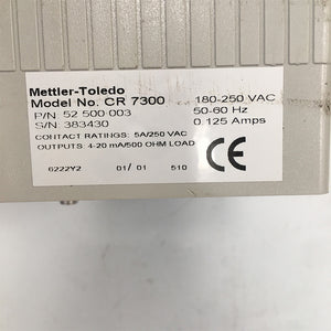 METTLER CR 7300 TOLEDO 52 500 003 Controller