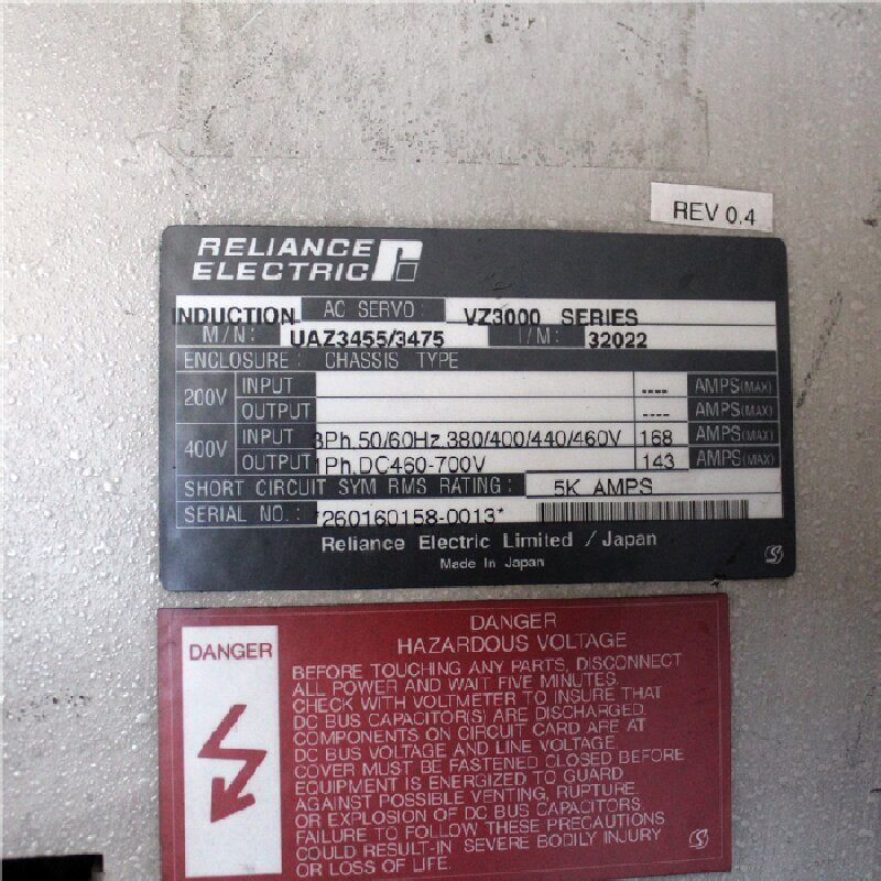 RELIANCE ELECTRIC UAZ3455/3475交流伺服驅動器