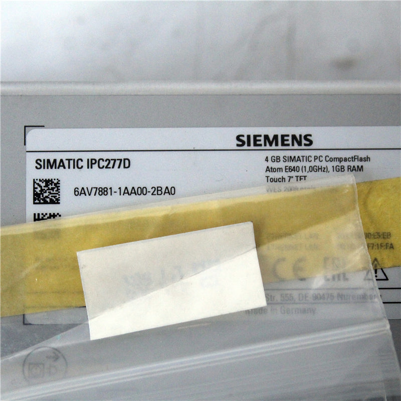 SIEMENS DM-7WS 6AV7881-1AA00-2BA0 Touch Panel