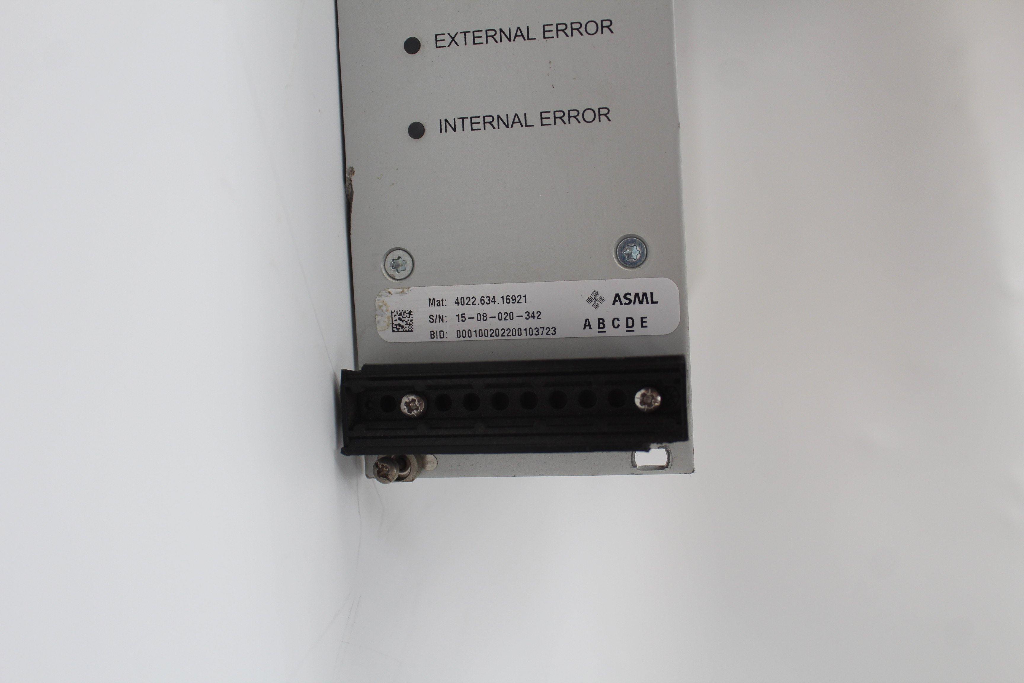 Used ASML PRODRIVE Power Supply Motor Drive 4022.634.16921 PADC130/27 IL - Rockss Automation