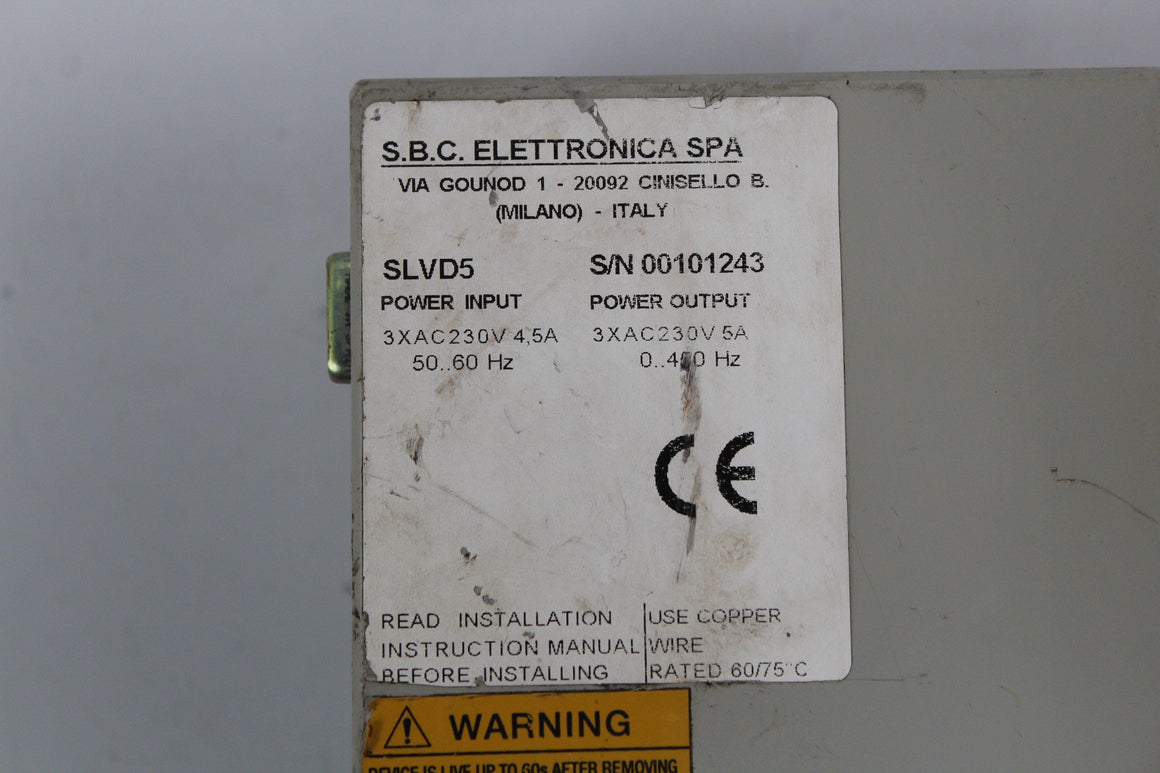 Parker SLVD5 Servo Drive Input 3x230VAC - Rockss Automation