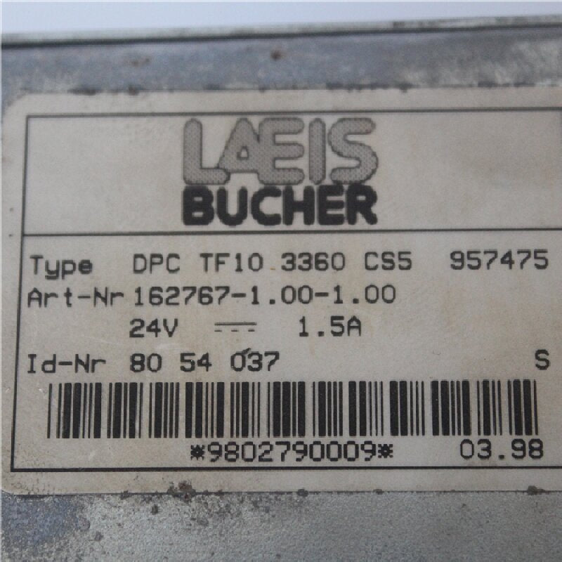 LAEIS BUCHER DPC TF10 3360 CS5 957475 Touch Screen